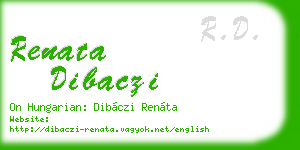 renata dibaczi business card