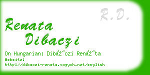renata dibaczi business card